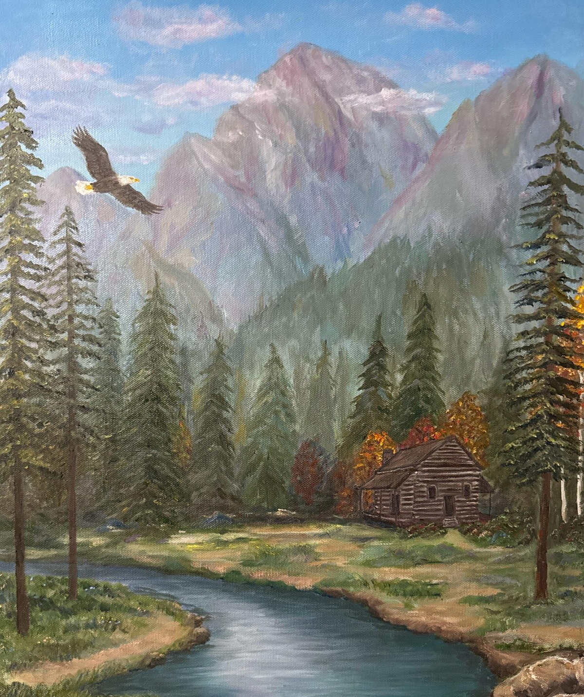 Eagle oil painting original